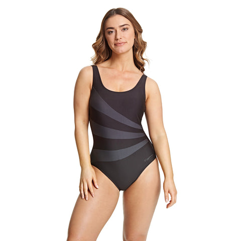 Zoggs Sandon scoopback swimsuit (ECOLAST)